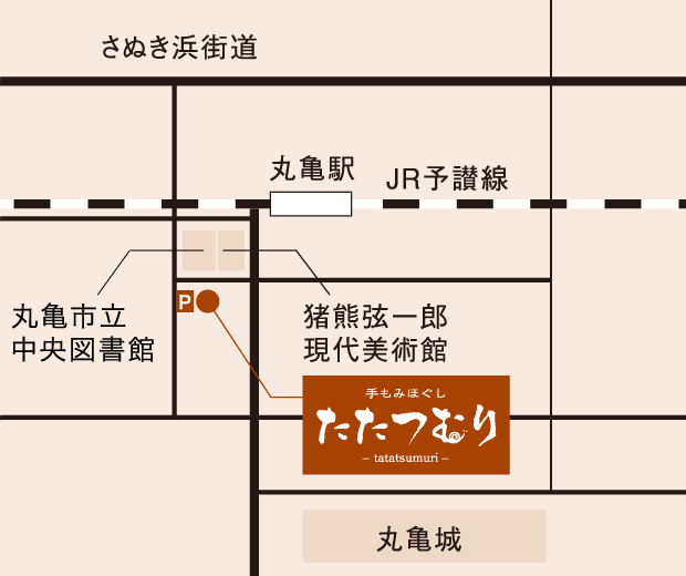 手もみほぐし たたつむり（地図）